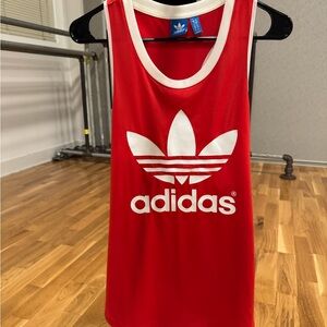 Adidas Red and White Shirt